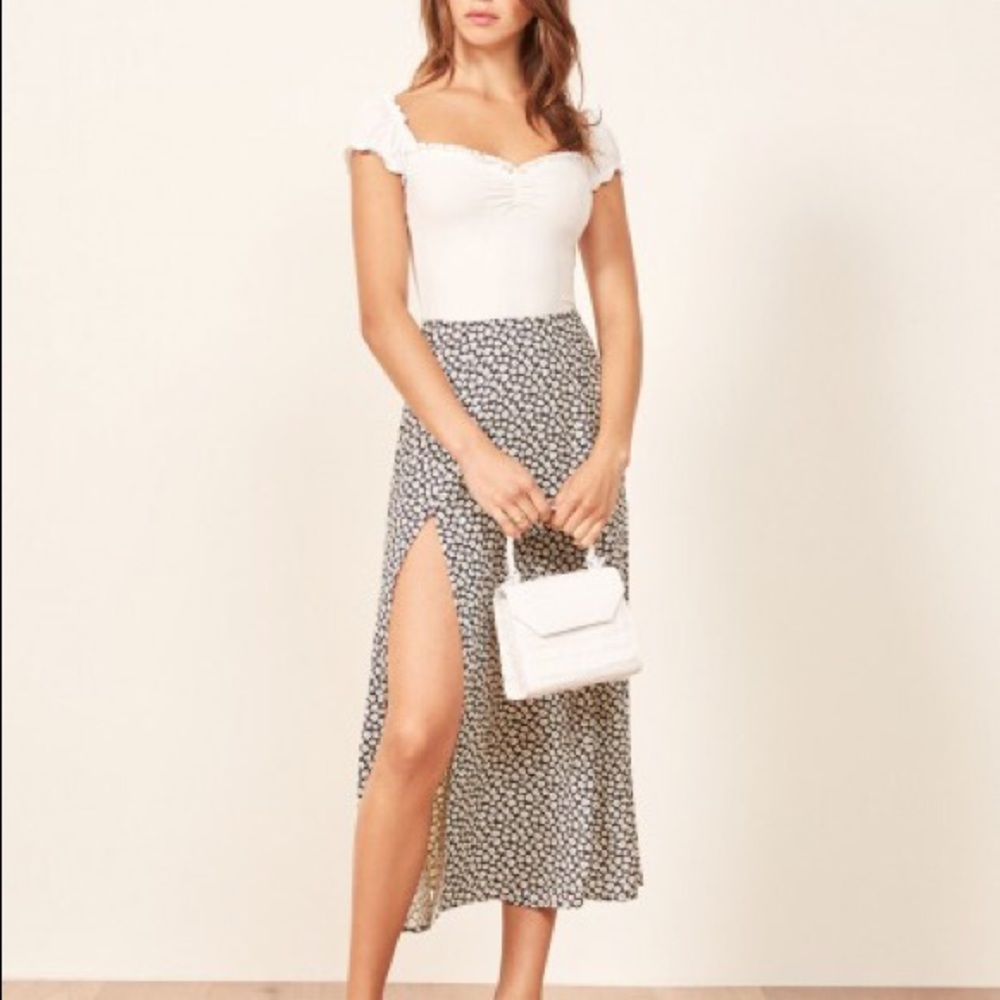 Reformation Zoe skirt in Quito print, size 4